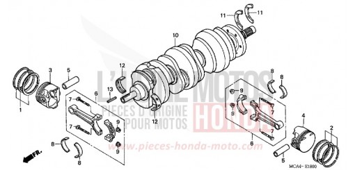 VILEBREQUIN/PISTON GL1800A4 de 2004